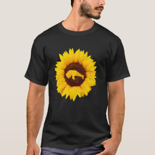 T-shirt Dugong Pour Femmes Hommes Manatee Animal Sunflower
