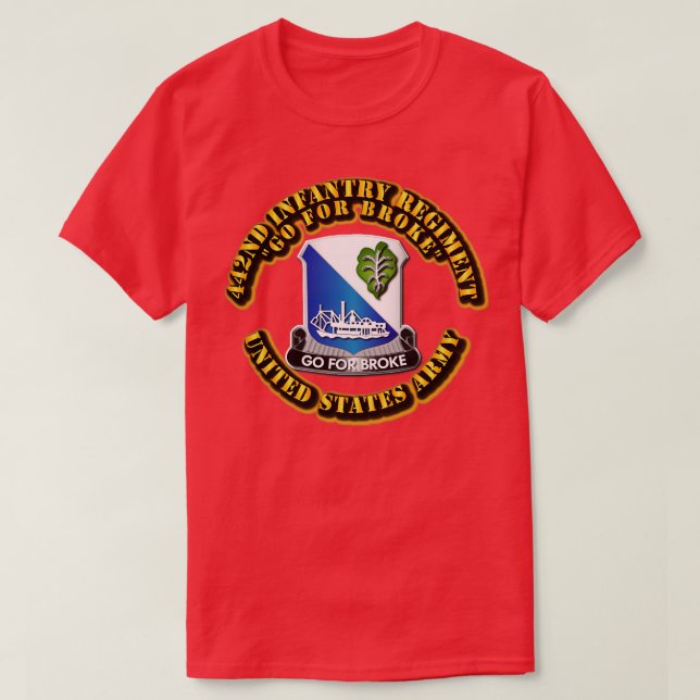 T-shirt DUI 442e régiment d'infanterie (Design devant)