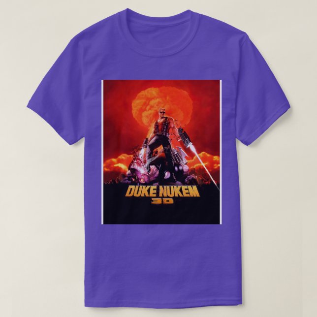 T-shirt Duke Nukem 3D retro impression de jeu Haute Contra (Design devant)