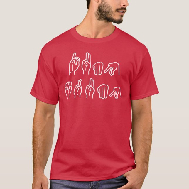 T-SHIRT DUMP TRUMP (EN LANGUE DE SIGNE) (Devant)