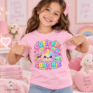 T-Shirt Dumpling Bun Cutie Pie Squishies Paillettes Arc-en