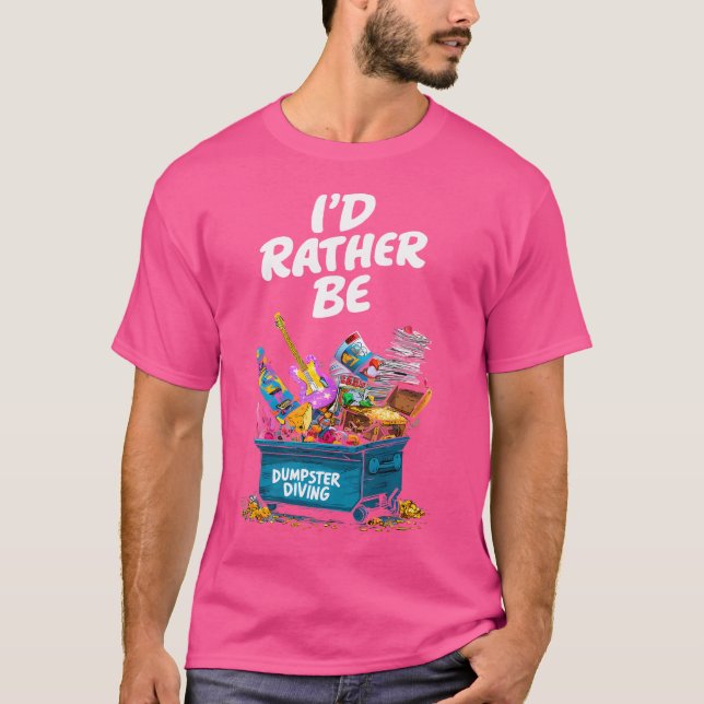 T-shirt Dumpster Diving Petit Noir (Devant)