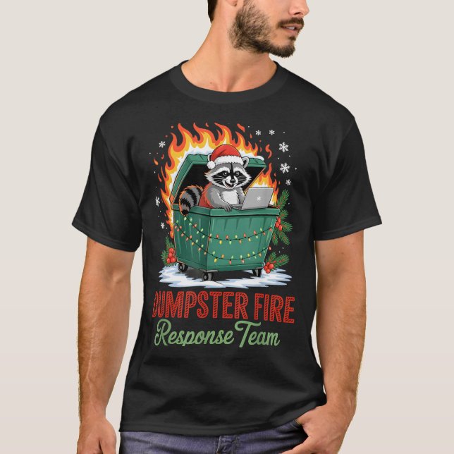 T-shirt Dumpster Fire Resnse Team Leader Christmas  (Devant)