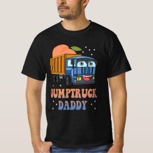 T-shirt Dumptruck Daddy Retro Super Père Day Constructi