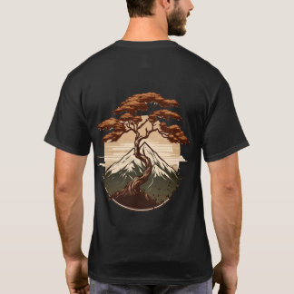 T-shirt d'un arbre à la japonaise traditionnelle