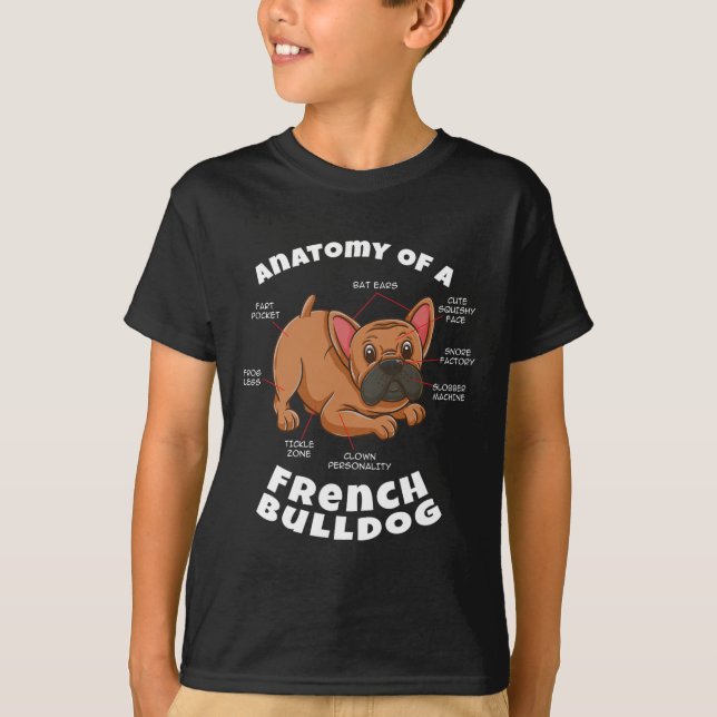 T-shirt D'un bouledogue français  (Devant)
