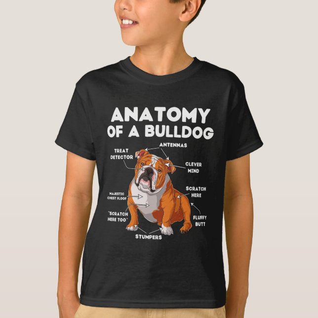 T-shirt D'Un Bulldog (Devant)