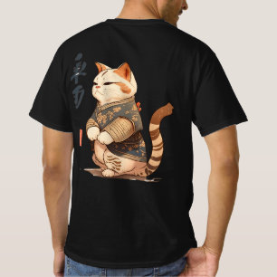 T-shirt d'un chat de style japonais JIW