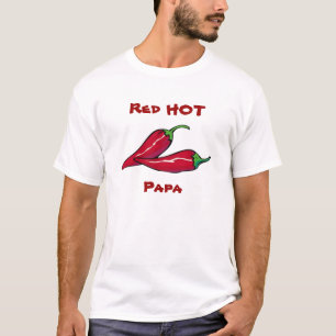 T-shirt d'un rouge ardent de papa