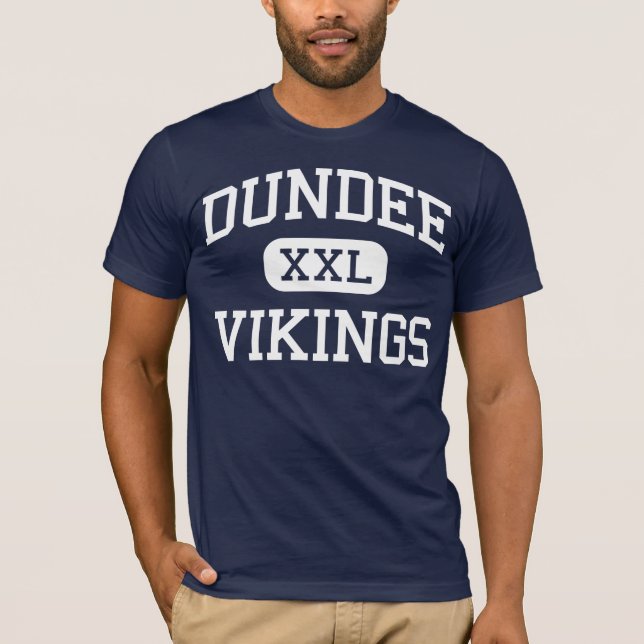 T-shirt Dundee - Vikings - lycée - Dundee Michigan (Devant)