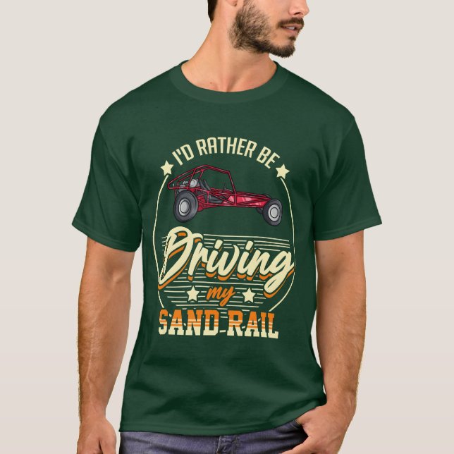 T-shirt Dune Buggy Sand Rail Car Racing Beach Desert Rc Dr (Devant)