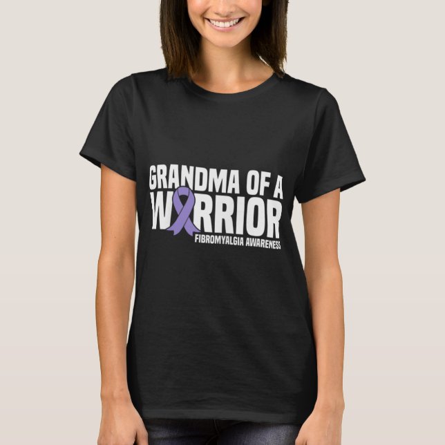 T-shirt D'Une Fibromyalgie Guerrière (Devant)