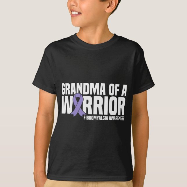 T-shirt D'Une Fibromyalgie Guerrière (Devant)