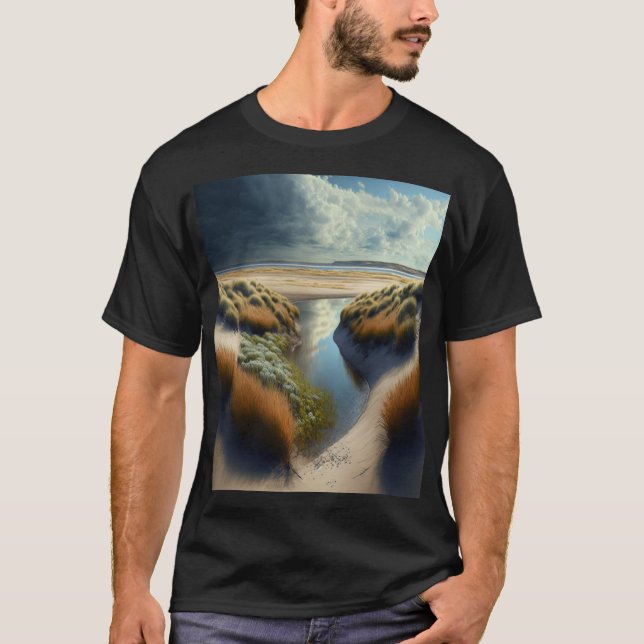 T-shirt Dunes côtières néerlandaises (Devant)