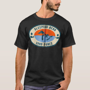 T-shirt Dunes de sable de l'ours couché Michigan Michigand