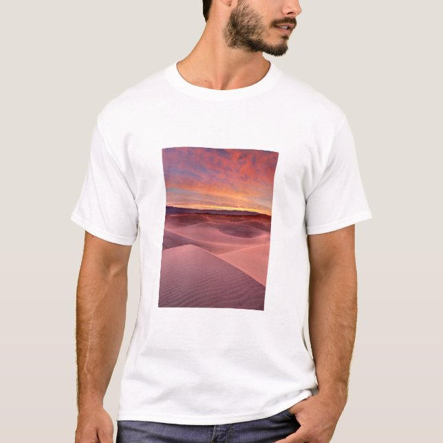 T-shirt Dunes de sable rose, Vallée de la Mort, CA (Devant)