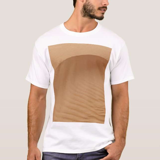 T-shirt Dunes du désert : Sandy Waves Texture. (Devant)
