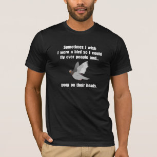 T-shirt Dunette d'oiseau sur la tête