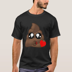 T-shirt Dunette Emoji d'amour de coeur