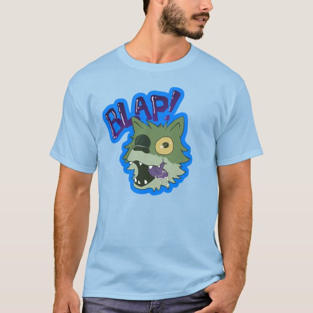 T-shirt Dunette le chiot de loup de zombi - BLAP ! (Devant)