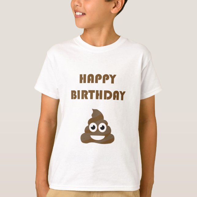 T-shirt Dunette mignonne drôle Emoji de partie de joyeux (Devant)