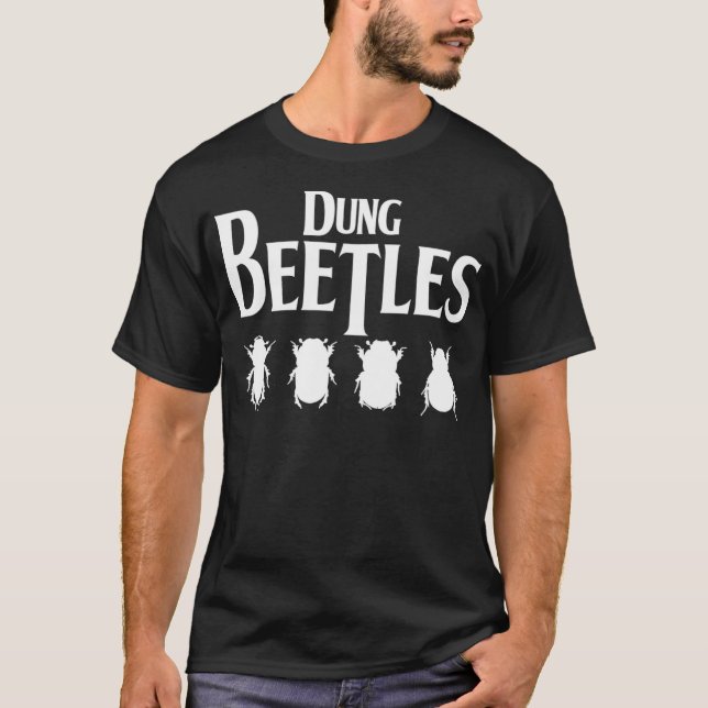 T-shirt Dung Beetles Insect Bug Beetle Ecology Specimen En (Devant)