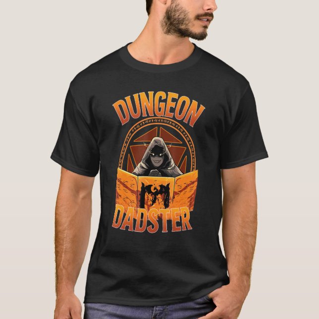 T-shirt Dungeon Dadster Rpg Gamer Dice Roll Master (Devant)