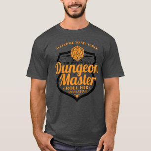 T-shirt Dungeon Master Gamer RPG dés plaisir cadeau