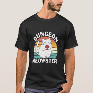 T-shirt Dungeon Meowster Rpg Tabletop Jeu Dm Rôle Jeu
