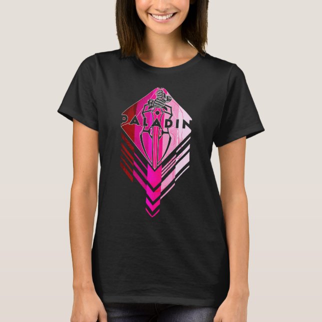 T-shirt Dungeons D20 Dragons Paladin (Devant)
