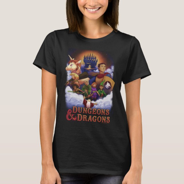 T-shirt Dungeons & Dragons Group Shot Epic Poster (Devant)