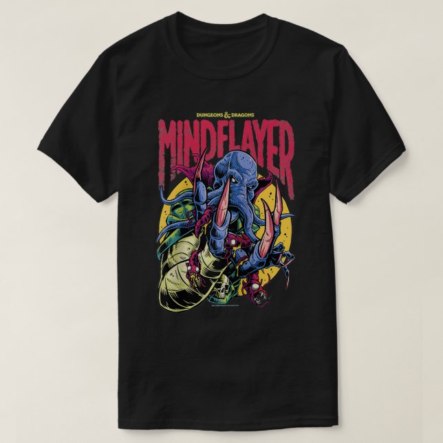T-shirt Dungeons & Dragons Mindflayer Logo  (Design devant)