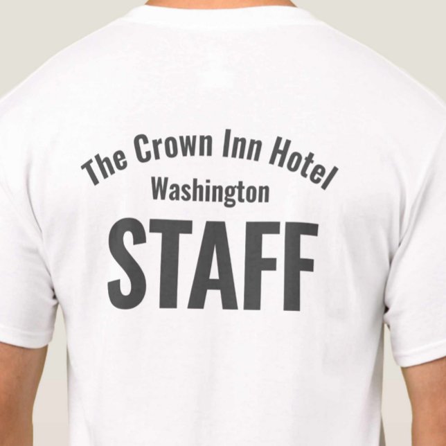 T-Shirt d'uniforme du personnel de l'hôtel (Créateur téléchargé)