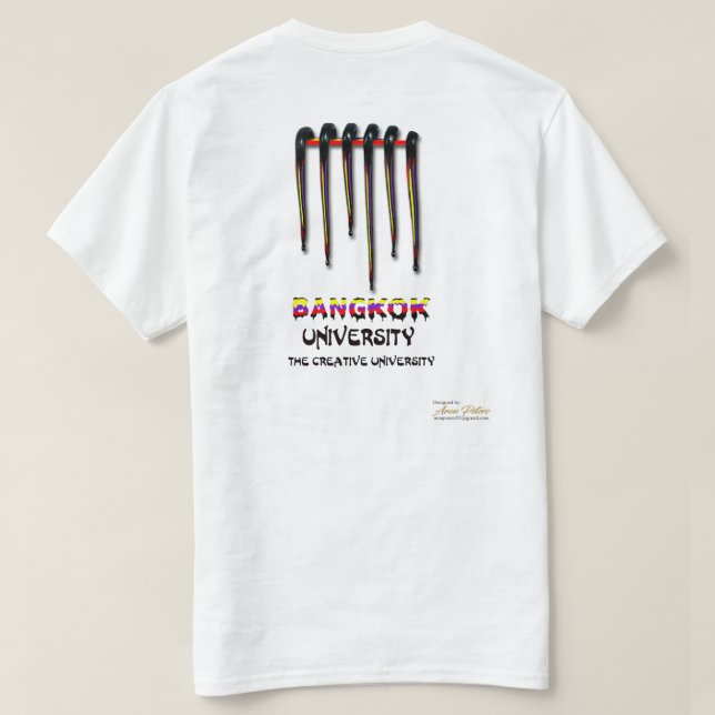 T-shirt d'université de Bangkok (Design dos)