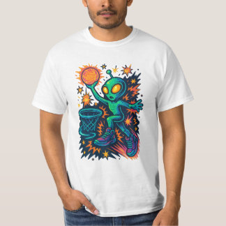 T-shirt Dunk galactique : extraterrestre en baskets !