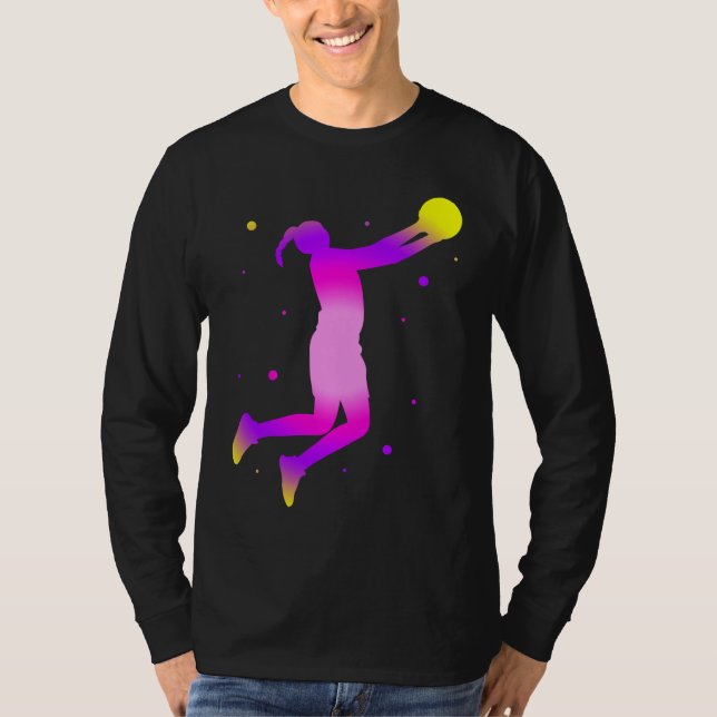 T-shirt Dunking basketball player basket  basketball playe (Devant)
