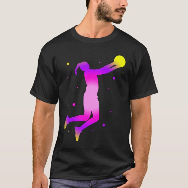 T-shirt Dunking basketball player basket  basketball playe (Devant)