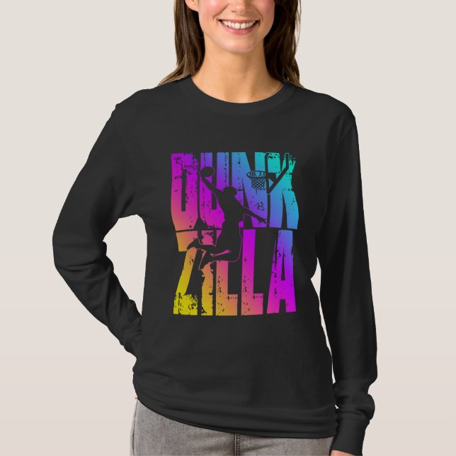 T-shirt Dunkzilla Basketball Player Basketballer Sports Du (Devant)