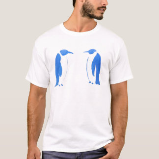 T-shirt Duo bleu de pingouin
