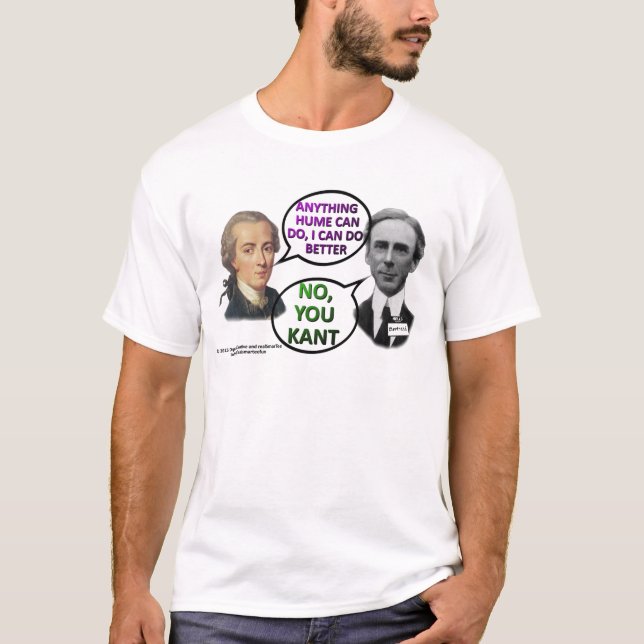 T-shirt Duo de comédie de Kant et de Bertrand (Devant)