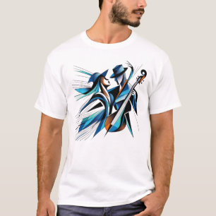 T-shirt Duo musical Abstrait