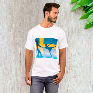 T-shirt Duo Suédois de Patinage sur glace Silhouette