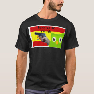 T-shirt Duolingo espagnol ou espagnol