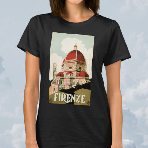 T-shirt Duomo à Florence Florence Italie Art Vintage voyag