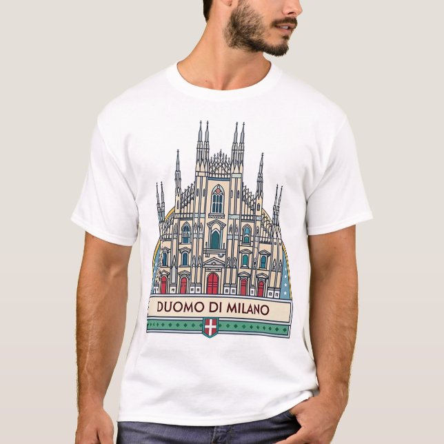 T-shirt Duomo di Milano (Cathédrale de Milan) (Devant)