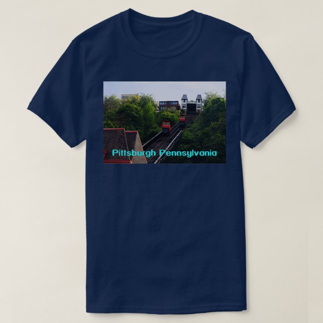 T-shirt Duquesne Incline Pittsburgh Pennsylvanie (Design devant)