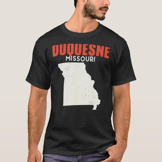 T-shirt Duquesne Missouri USA State America Travel Missour (Devant)