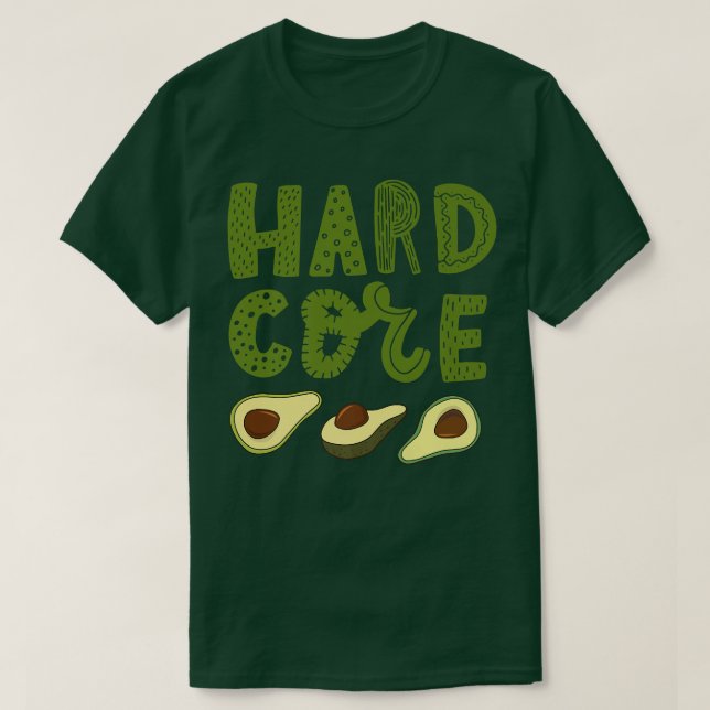 T-shirt Dur coeur Avocado Funny (Design devant)