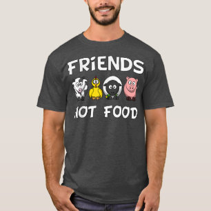 T-shirt Durabilité Vegan ChildrenFriends Not FoodVeget