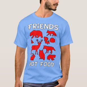 T-shirt Durabilité Vegan Enfants Amis Pas Nourriture V